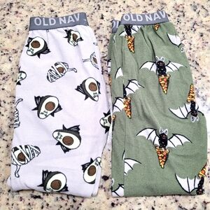 Old Navy Kids Pajamas - Green Bats & Gray Avocado Print sz (XS)5